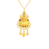 22K Yellow Gold Religious Lakshmi Large Pendants with gold weight of 6.24g